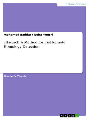 cover image of SHsearch. a Method for Fast Remote Homology Detection